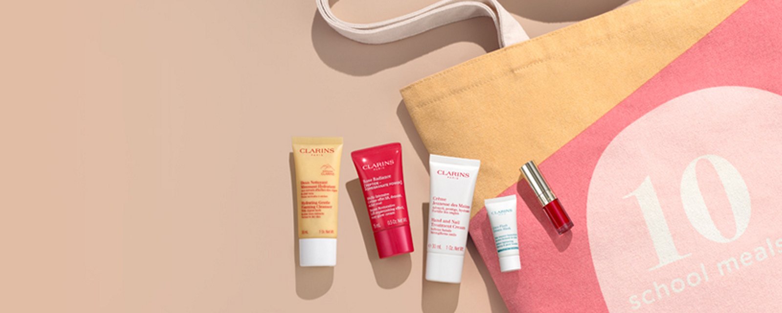 Free 6-pc Clarins gift